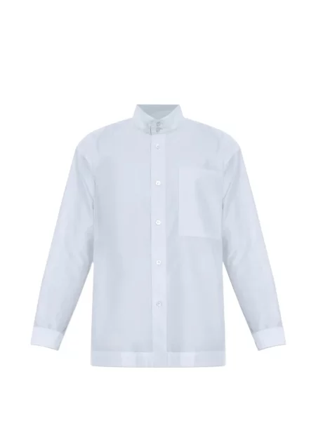 Риза Homme Plissé Issey Miyake джобове с копчета синьо