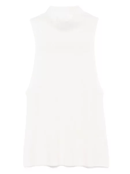 Žebrovaná vesta St. Agni bílá