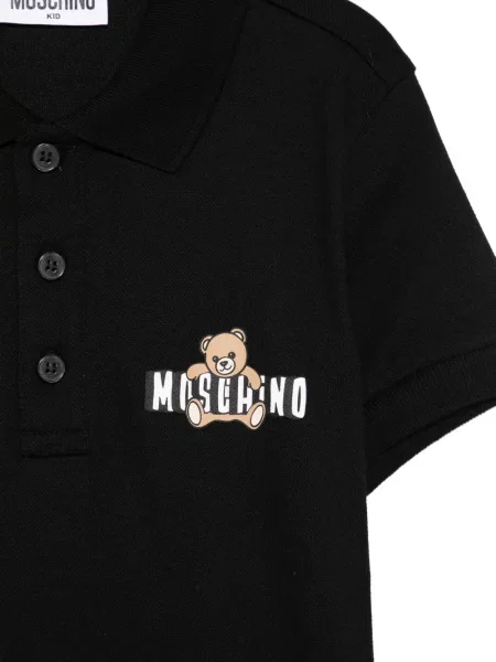 Koszulka polo dziecięca Moschino czarna