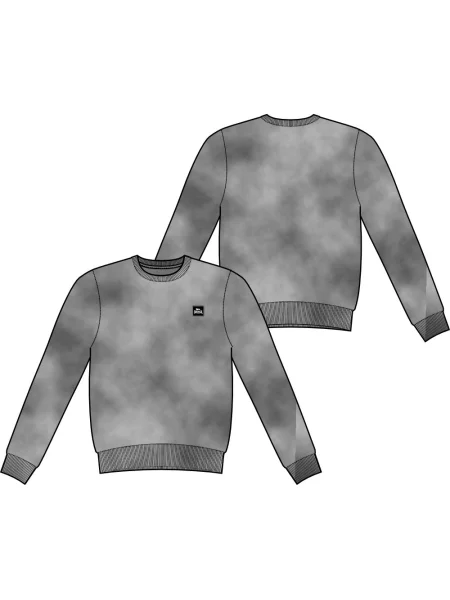 Pleten pulover Lonsdale pleteni siva