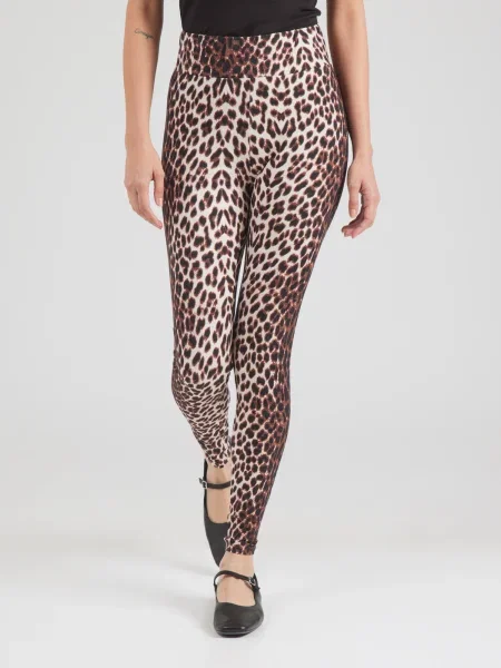 OH APRIL Leggings Rita ekrü / cseresznyepiros fekete
