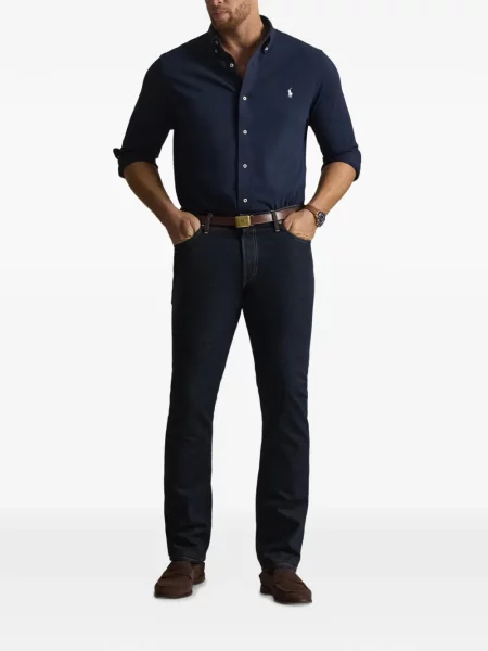 Șosete Polo Ralph Lauren cu broderie în carouri de flanelă verde
