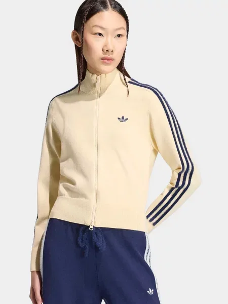 Adidas Originals pulover z z viskozo Knitted Firebird rumena