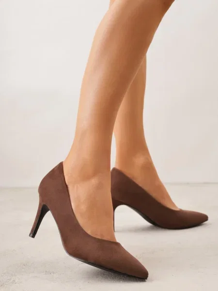 Pantofi stiletto maro