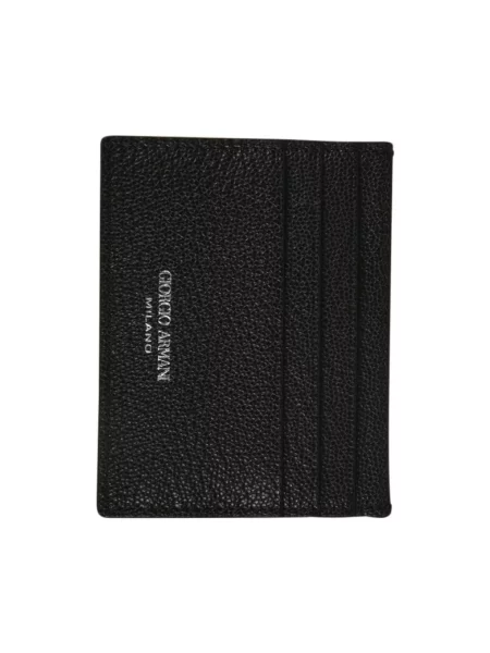 Portfel Giorgio Armani skórzany czarny
