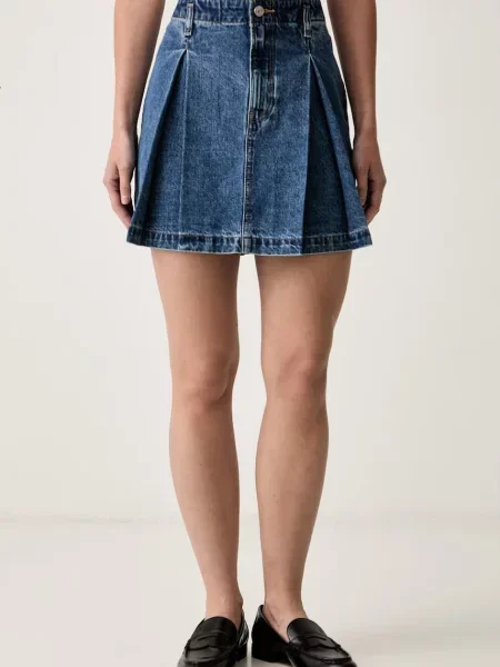 Calvin Klein Jeans fustă din denim albastru