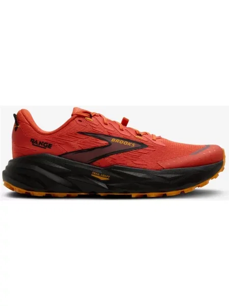Buty do biegania Brooks Range Medium czerwony pomarańczowy czarny
