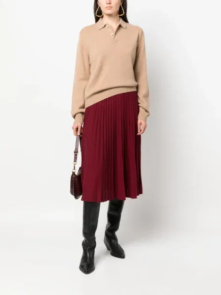 Polo Polo Ralph Lauren cu imagine din cașmir maro