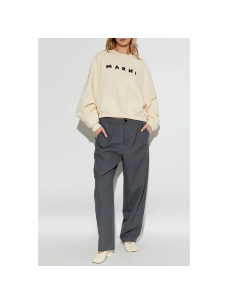 Bluza Marni z logo biała