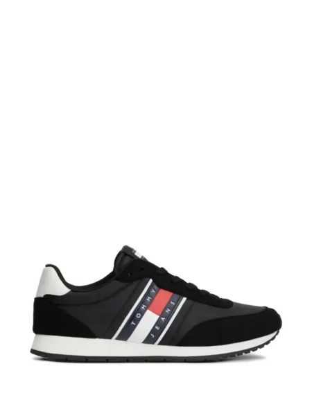 Sneakerși Tommy Hilfiger cu autograf negru