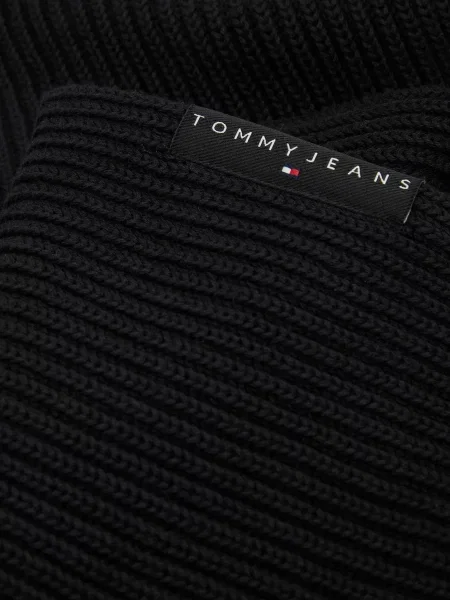 Шарф Tommy Jeans с лого черный
