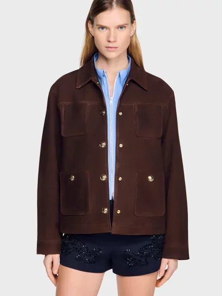 Куртка Sandro коричнева