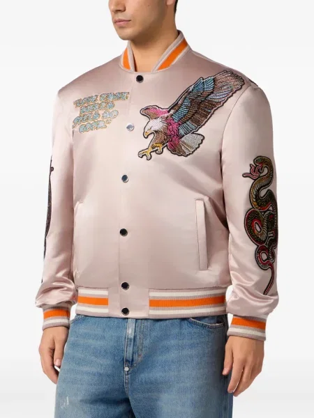 Geacă bomber Philipp Plein din satin