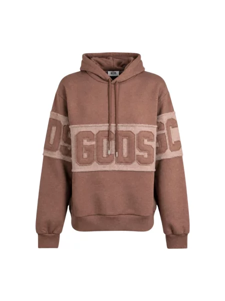 Bluza z kapturem Gcds z kapturem brązowa
