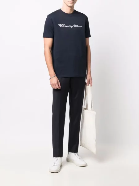 Kūginis kelnės Emporio Armani mėlyna
