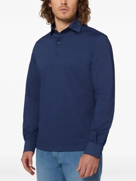 Gulerat tricou polo Boggi Milano albastru