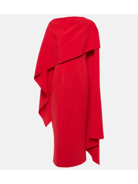 Sukienka midi Roksanda do kolan garniturowa czerwona