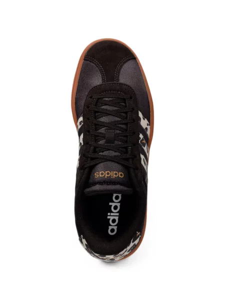 Ριγέ τρέξιμο μπουφάν Adidas με αυτόγραφο καφέ