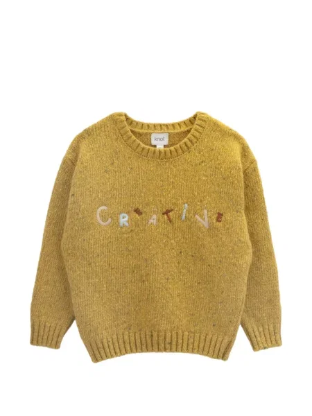 Sweter dziecięcy Knot żółty
