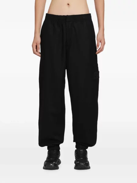 Pantaloni cargo Stone Island cu strasuri negru