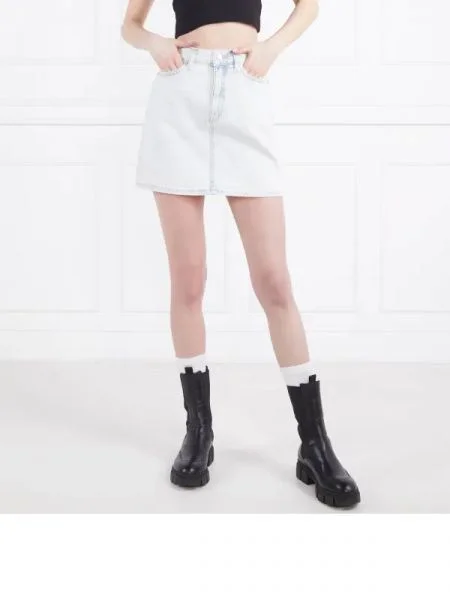 CALVIN KLEIN JEANS Szoknya | high rise kék