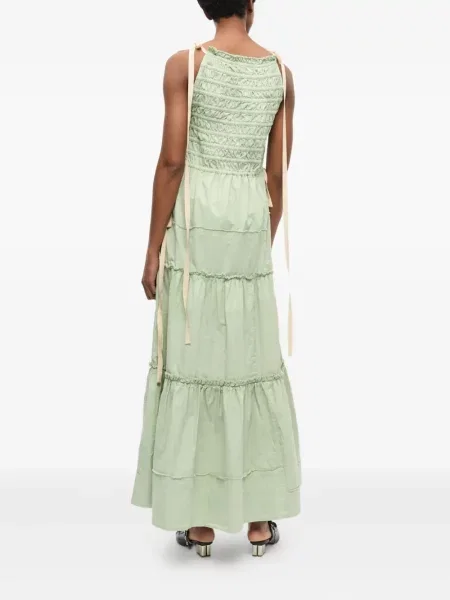 Rochie Ganni de costum verde