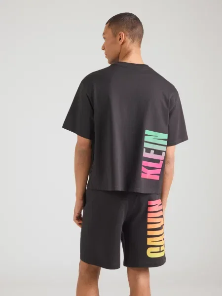 Calvin Klein Jeans Tričko PRIDE žltá / oranžová / svetloružová čierna