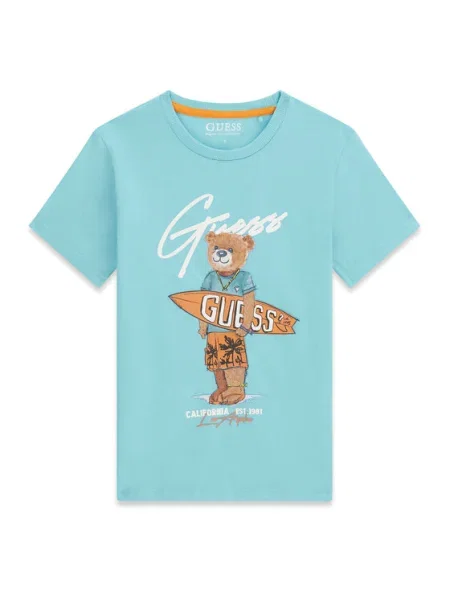 Guess Póló Kék Regular Fit fehér