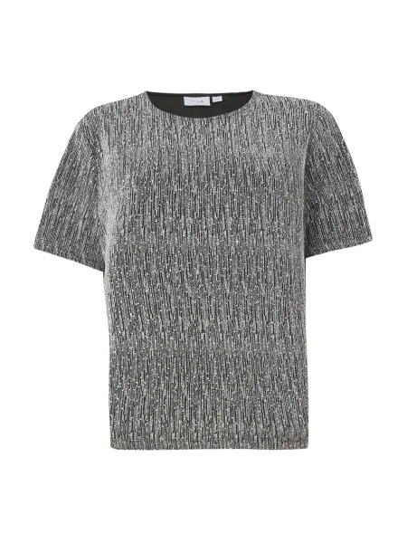 VILA Tricou VISILNA / argintiu negru