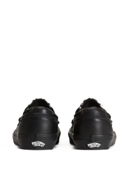Кожени ниски обувки Vans с принт с принт зебра черно