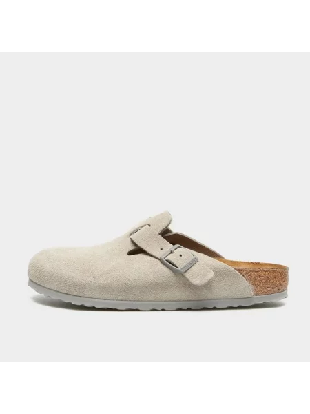 Birkenstock Obuwie Kobieta 36 EU Zamsz Klapki Boston BS szary
