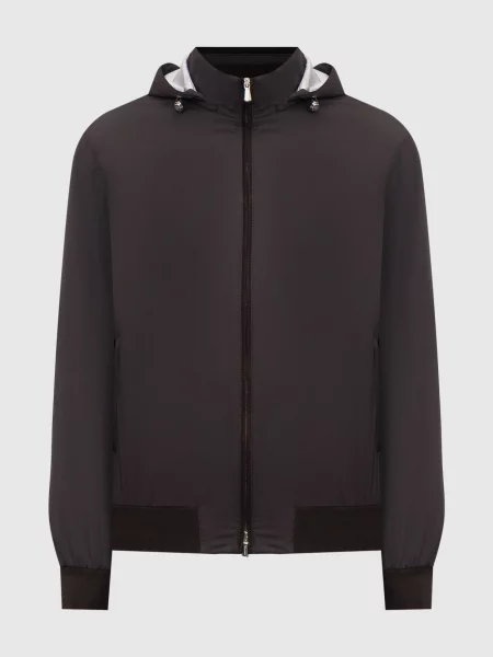 Куртка з капюшоном Enrico Mandelli коричнева