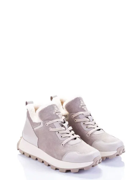 Замшевые повседневные кроссовки Marco Piero бежевые