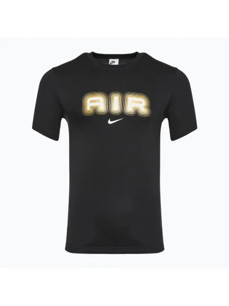 Olcsóbban. Férfi Nike Air Graphic fekete/metál arany póló. Méret: S fekete