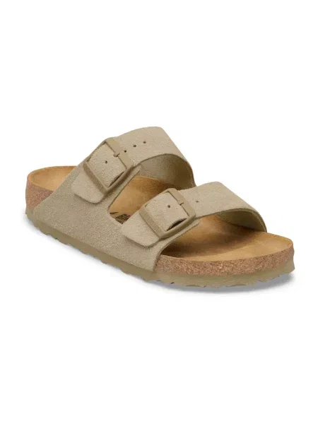 Sneakersy Birkenstock zamszowe beżowe