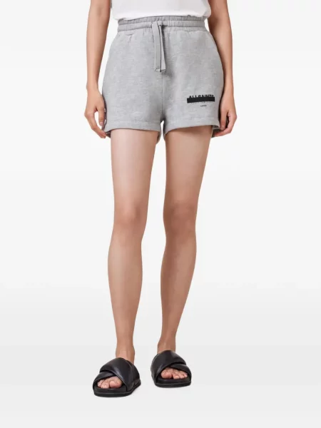 Pantaloni scurți Allsaints cu cordon gri
