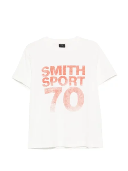 Tricou sport Ps Paul Smith cu imagine alb