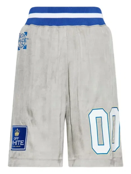 Pantaloni scurți Off-white cu imagine alb