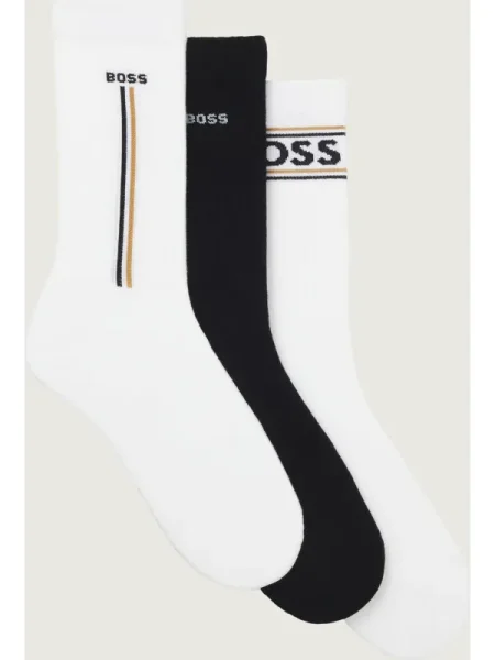 BOSS BLACK Șosete IconicCC alb
