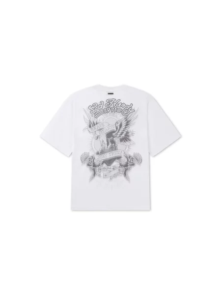 Ed Hardy Tričko čierna biela