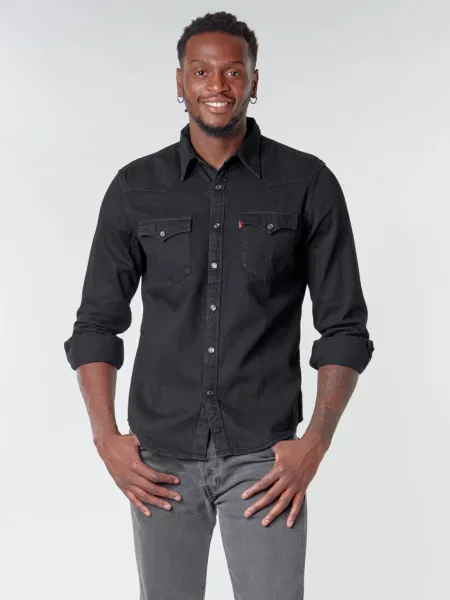 Levi's Camasa jeans negru