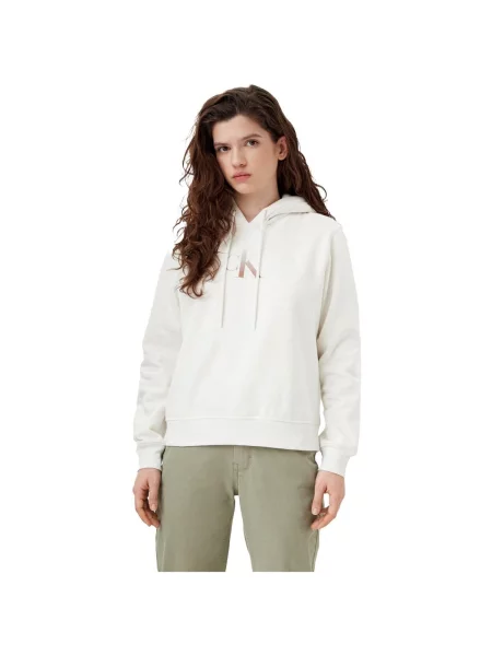 Calvin Klein Jeans Mikina Gradient bílá