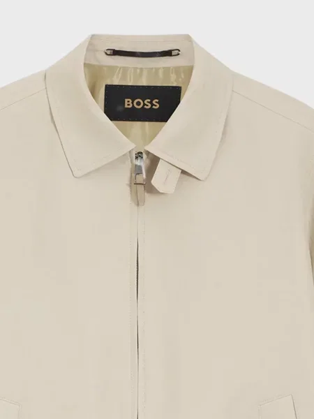 Лляна вітровка Boss бежева