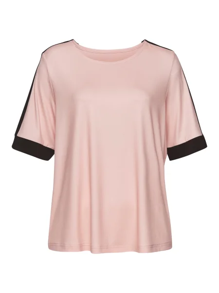 VIVANCE Tricou verde măr / roz negru