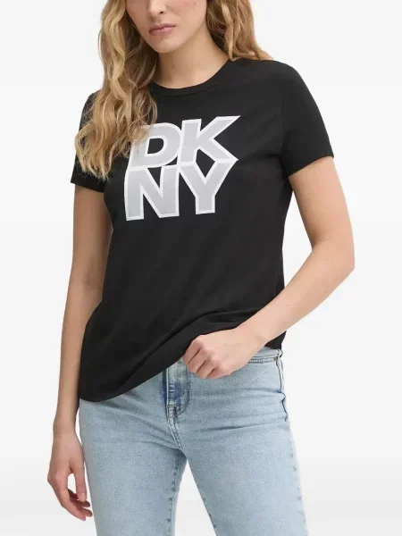 Tricou Dkny cu autograf negru