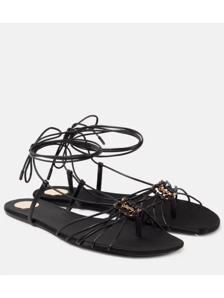 Sandale Saint Laurent din piele negru