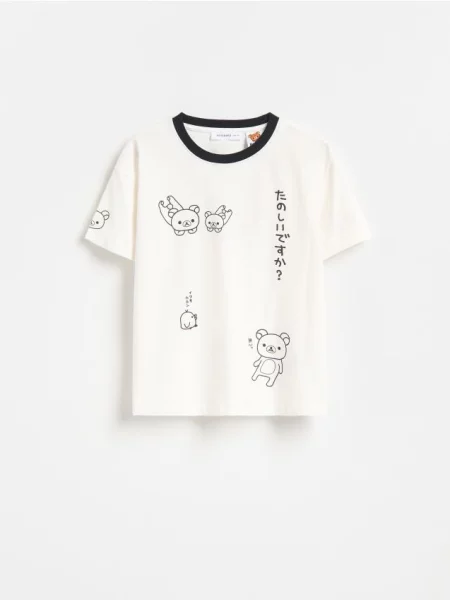 Reserved Tričko Rilakkuma krémová