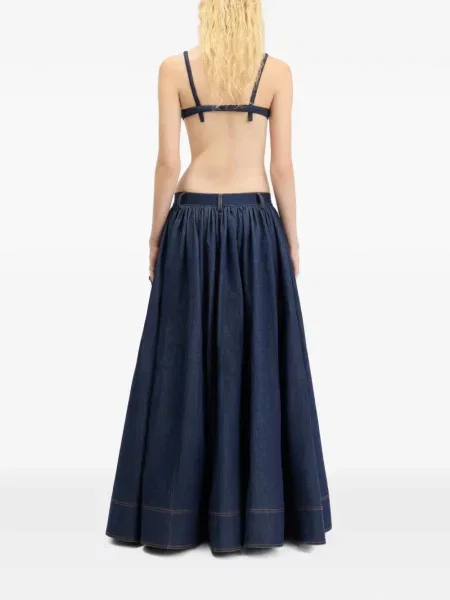 Top Jean Paul Gaultier conici albastru