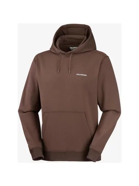 Bluza z kapturem Salomon Chest Logo XS brązowa