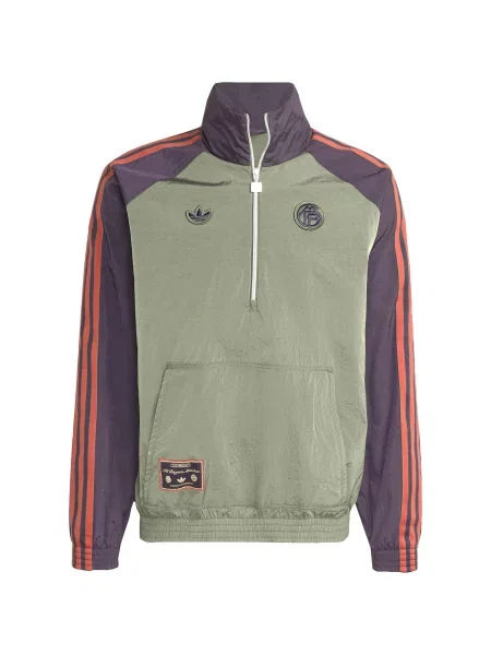 ADIDAS ORIGINALS Mikina FC Bayern München olivová / lilek oranžová